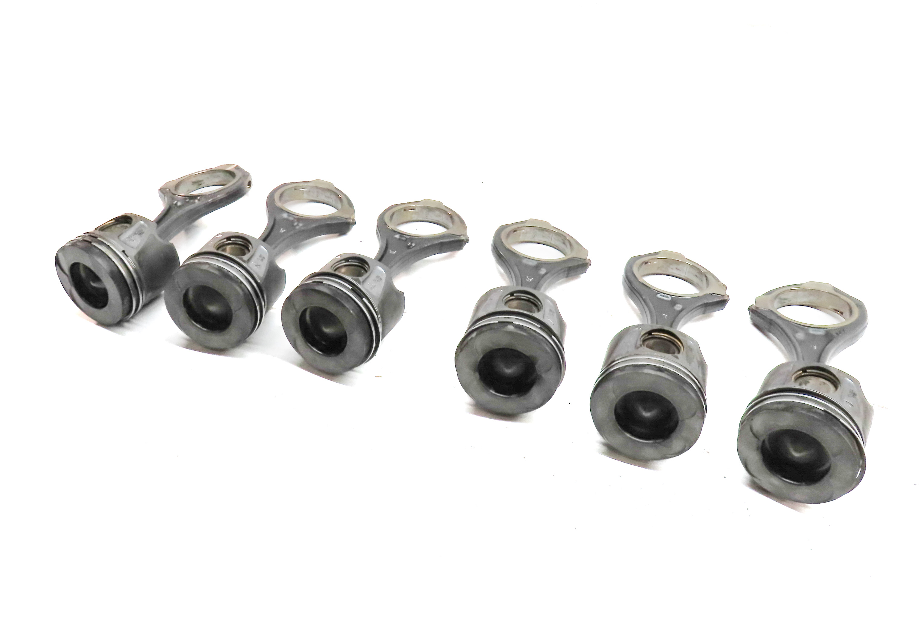 2013 MERCEDES GL350 (X166) 3.0L DIESEL (OM642) ENGINE MOTOR PISTON & ROD SET/6 — exact item pictured